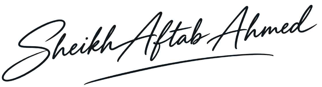 Signature of Sheikh Aftab Ahmed
